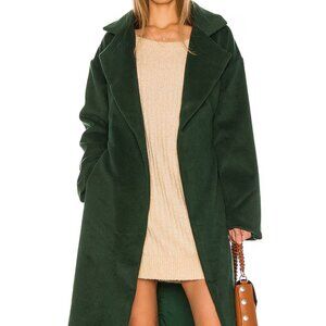 $300 SONG OF STYLE ELOISE COAT SIZE XS XSMALL JUNIPER GREEN